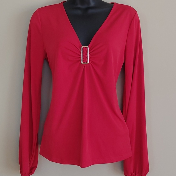 NWT- Michael Kors Long sleeved Blouse - Picture 1 of 11